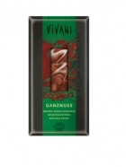 Био млечен шоколад с цели лешници Vivani